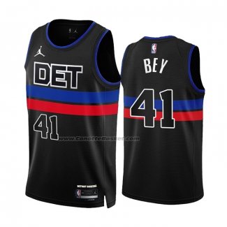 Maglia Detroit Pistons Saddiq Bey #41 Statement 2022-23 Nero