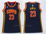 Maglia Donna Cleveland Cavaliers LeBron James #23 Blu