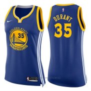 Maglia Donna Golden State Warriors Kevin Durant #35 Icon 2017-18 Blu