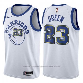 Maglia Golden State Warriors Draymond Green #23 Hardwood 2017-18 Bianco