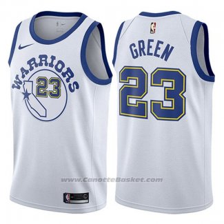 Maglia Golden State Warriors Draymond Green #23 Hardwood 2017-18 Bianco