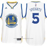 Maglia Golden State Warriors Marreese Speights #5 Bianco