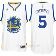 Maglia Golden State Warriors Marreese Speights #5 Bianco