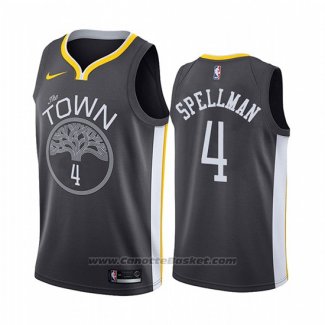 Maglia Golden State Warriors Omari Spellman #4 Citta Nero