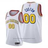 Maglia Golden State Warriors Personalizzate Classic Edition 2019-20 Bianco