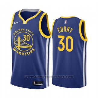 Maglia Golden State Warriors Stephen Curry #30 Icon 2019-20 Blu