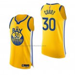 Maglia Golden State Warriors Stephen Curry NO 30 Statement Autentico 2022 Or