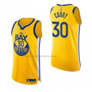 Maglia Golden State Warriors Stephen Curry NO 30 Statement Autentico 2022 Or