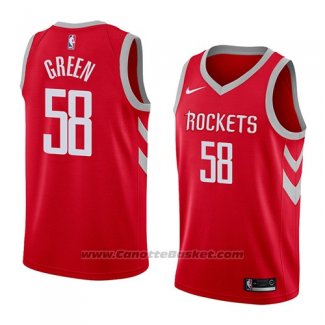 Maglia Houston Rockets Gerald Green #58 Icon 2018 Rosso