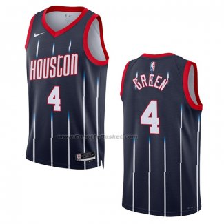 Maglia Houston Rockets Jalen Green #4 Citta 2022-23 Nero