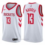 Maglia Houston Rockets James Harden #13 2017-18 Bianco