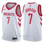 Maglia Houston Rockets Joe Johnson #7 Association 2017-18 Bianco