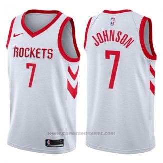 Maglia Houston Rockets Joe Johnson #7 Association 2017-18 Bianco