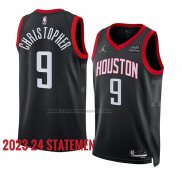 Maglia Houston Rockets Josh Christopher #9 Statement 2023-24 Nero