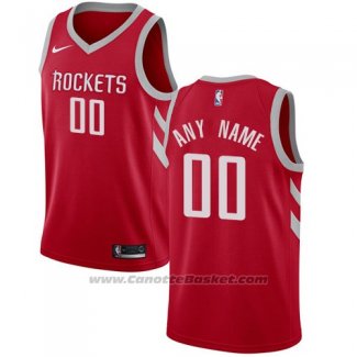 Maglia Houston Rockets Nike Personalizzate 17-18 Rosso