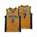 Maglia Indiana Pacers Jermaine O'neal No 7 Giallo