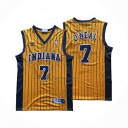 Maglia Indiana Pacers Jermaine O'neal No 7 Giallo