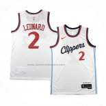 Maglia Los Angeles Clippers Kawhi Leonard #2 Association 2024-25 Bianco