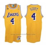 Maglia Los Angeles Lakers Byron Scott #4 Retro Giallo