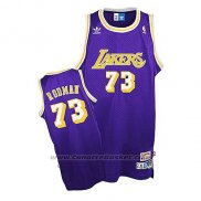 Maglia Los Angeles Lakers Dennis Rodman Retro Viola