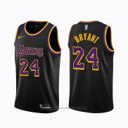 Maglia Los Angeles Lakers Kobe Bryant #24 Earned 2020-21 Nero