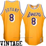 Maglia Los Angeles Lakers Kobe Bryant #8 Retro Giallo