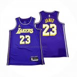 Maglia Los Angeles Lakers Lebron James No 23 Statement 2025-26 Viola