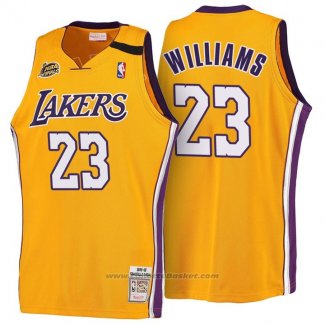 Maglia Los Angeles Lakers Lou Williams #23 Retro 1999-00 Giallo