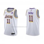 Maglia Los Angeles Lakers Malik Monk NO 11 Association 2021-22 Bianco