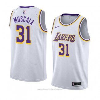 Maglia Los Angeles Lakers Mike Muscala #31 Association 2018-19 Bianco