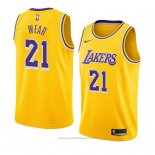 Maglia Los Angeles Lakers Travis Wear #21 Icon 2018-19 Giallo