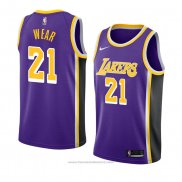 Maglia Los Angeles Lakers Travis Wear #21 Statement 2018-19 Viola