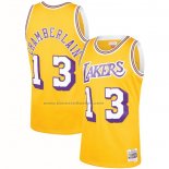 Maglia Los Angeles Lakers Wilt Chamberlain NO 13 Mitchell & Ness 1971-72 Giallo