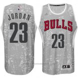 Maglia Luci Della Citta Chicago Bulls Michael Jordan #23 Grigio