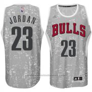Maglia Luci Della Citta Chicago Bulls Michael Jordan #23 Grigio
