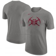 Maglia Manica Corta Denver Nuggets Citta 2023-24 Grigio