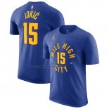 Maglia Manica Corta Denver Nuggets Nikola Jokic Statement 2022-2023 Blu