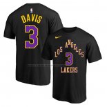 Maglia Manica Corta Los Angeles Lakers Anthony Davis Citta 2023-24 Nero