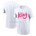 Maglia Manica Corta Los Angeles Lakers James King Commemorative Bianco