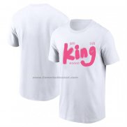Maglia Manica Corta Los Angeles Lakers James King Commemorative Bianco