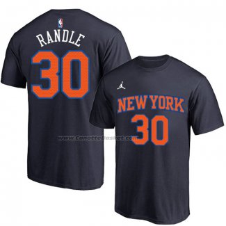 Maglia Manica Corta New York Knicks Julius Randle Nero