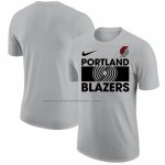 Maglia Manica Corta Portland Trail Blazers Grigio