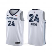 Maglia Memphis Grizzlies Dillon Brooks #24 Association Bianco