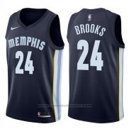Maglia Memphis Grizzlies Dillon Brooks #24 Icon 2017-18 Blu