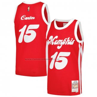 Maglia Memphis Grizzlies Vince Carter #15 Mitchell & Ness 2015-16 Rosso