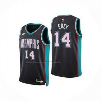 Maglia Memphis Grizzlies Zach Edey No 14 Classic 2025-26 Nero