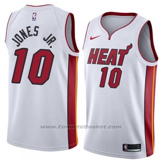 Maglia Miami Heat Derrick Jones Jr. #10 Association 2018 Bianco