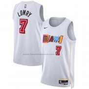 Maglia Miami Heat Kyle Lowry #7 Citta 2022-23 Bianco