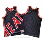 Maglia Miami Heat Mitchell & Ness Big Face Blu