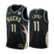 Maglia Milwaukee Bucks Brook Lopez #11 Statement 2022-23 Nero